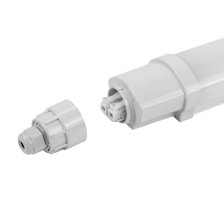 LED Feuchtraumleuchte SLIM, 120 cm, 36 W, 4320 lm, 4000 K (neutralweiß), IP65, IK06, durchschleifbar, mit Quick Connector.