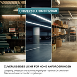 LED Feuchtraumleuchte, 120 cm, 36 W, 4320 lm, 4000 K (neutralweiß), IP65, IK06, durchschleifbar, mit Quick Connector