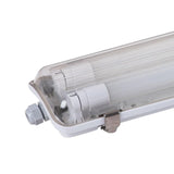 LED Wannenleuchte mit 2x 22W LED-Röhren T8, 150cm, 4000K, IP65, IK08.