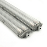LED Wannenleuchte mit 2x 22W LED-Röhren T8, 150cm, 4000K, IP65, IK08