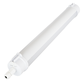 LED Feuchtraumleuchte, 60 cm, 20W-16W-12W einstellbar, max. 2447 lm, 3CCT,IP65, IK08,  rund, durchschleifbar.