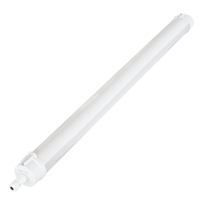 LED Feuchtraumleuchte, 150 cm, 60W-52W-44W einstellbar, max. 7487lm, 3CCT,IP65, IK08,  rund, durchschleifbar.