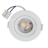 LED CCT Downlight, dimmbar, schwenkbar, in Weiß, 5 W, 450 lm, 3000 - 6500 K (einstellbar), 38°, Einbaustrahler