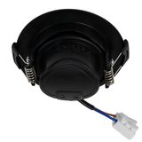 LED Downlight, schwenkbar, in Schwarz, 5 W, 450 lm, 3000 K (warmweiß), 38°, Einbaustrahler