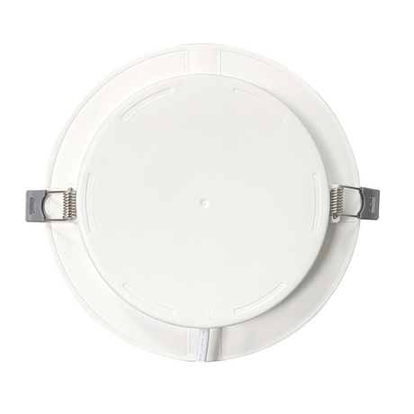 LED Einbauleuchte in Weiß, 12 W, 230 V, IP44-geschützt, 1200 lm, Lichtfarbe einstellbar, Ø173x26 mm, Einbaustrahler mit Diffusor, Badezimmer Deckenleuchte