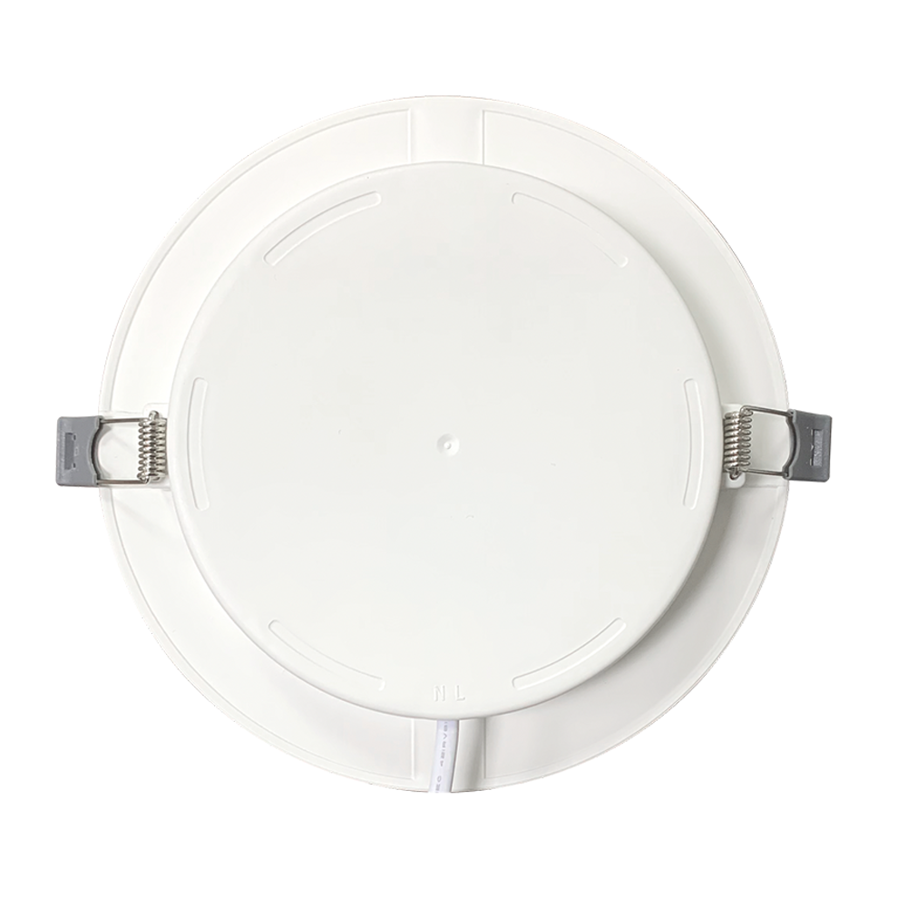 LED Einbauleuchte in Weiß, 24 W, 230 V, IP44-geschützt, 2400 lm, Lichtfarbe einstellbar, Ø295x28 mm, Einbaustrahler mit Diffusor, Badezimmer Deckenleuchte