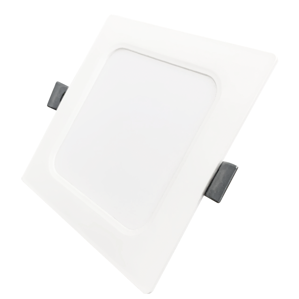 LED Einbauleuchte in Weiß, 18 W, 230 V, IP44-geschützt, 1800 lm, Lichtfarbe einstellbar, 220x26 mm, Einbaustrahler mit Diffusor, Badezimmer Deckenleuchte