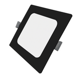 LED Einbauleuchte in Schwarz, 24 W, 230 V, IP44-geschützt, 2400 lm, Lichtfarbe einstellbar, 295x29 mm, Einbaustrahler mit Diffusor, Badezimmer Deckenleuchte