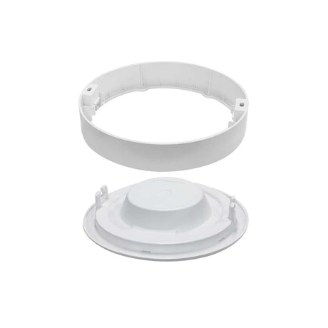 LED CCT Aufbauleuchte, 6W, 525 lm, ø122x35mm, 3000-4000-6000K einstellbar, mit Diffusor, rund.
