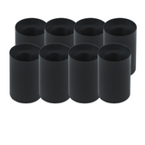 8er Set Aufbauspot für GU10- /MR16-Leuchtmittel, rund, 45° schwenkbar, schwarz