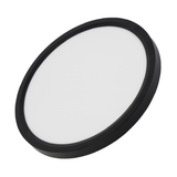 LED Panel, Ø30 cm, schwarz, rund, 22 W, 2200 lm, Lichtfarbe einstellbar 3000 – 6500 K, Slim Design