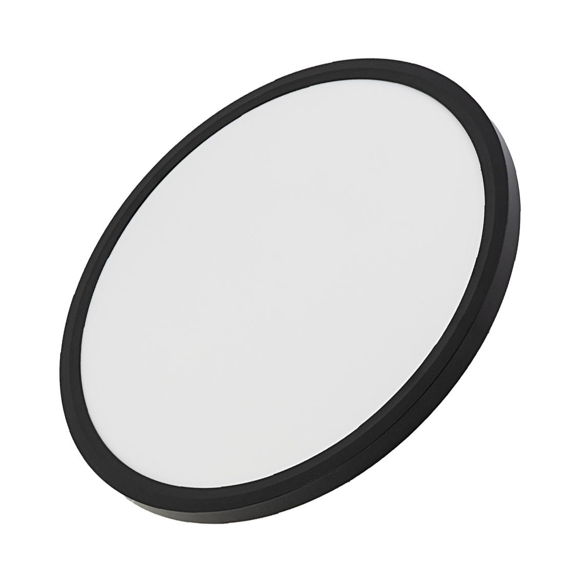LED Panel, Ø50 cm, schwarz, rund, 42 W, 4200 lm, Lichtfarbe einstellbar 3000 – 6500 K, Slim Design