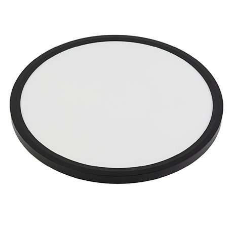 LED Panel, Ø50 cm, schwarz, rund, 42 W, 4200 lm, Lichtfarbe einstellbar 3000 – 6500 K, Slim Design