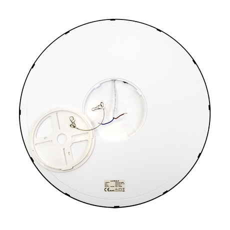 LED Panel, Ø50 cm, schwarz, rund, 42 W, 4200 lm, Lichtfarbe einstellbar 3000 – 6500 K, Slim Design