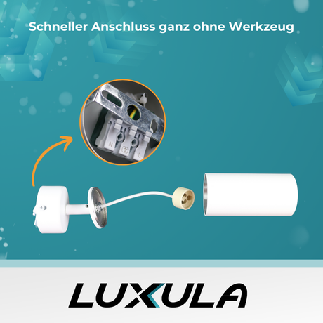 3er Pack Schwenkbarer LED Aufbauspot mit GU10 Fassung, schwarz, IP20, Aluminium.