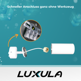 9er Pack Schwenkbarer LED Aufbauspot mit GU10 Fassung, weiß, IP20, Aluminium