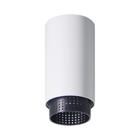 LED Aufbauspot mit GU10 Fassung, weiß/schwarz, IP20, Aluminium.