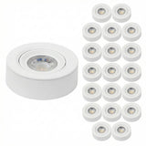 LED CCT Downlight, Ein- und Aufbaustrahler, schwenkbar, in Weiß, dimmbar, 5 W, 420 lm, 60°, 3000K-4000K-6500K einstellbar