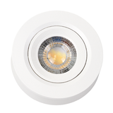 LED CCT Downlight, Ein- und Aufbaustrahler, schwenkbar, in Weiß, 5 W, 500 lm, 38°, 3000K-6500K einstellbar