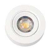 LED CCT Downlight, Ein- und Aufbaustrahler, schwenkbar, in Weiß, dimmbar, 5 W, 420 lm, 60°, 3000K-4000K-6500K einstellbar