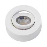 LED CCT Downlight, Ein- und Aufbaustrahler, schwenkbar, in Weiß, dimmbar, 5 W, 420 lm, 60°, 3000K-4000K-6500K einstellbar