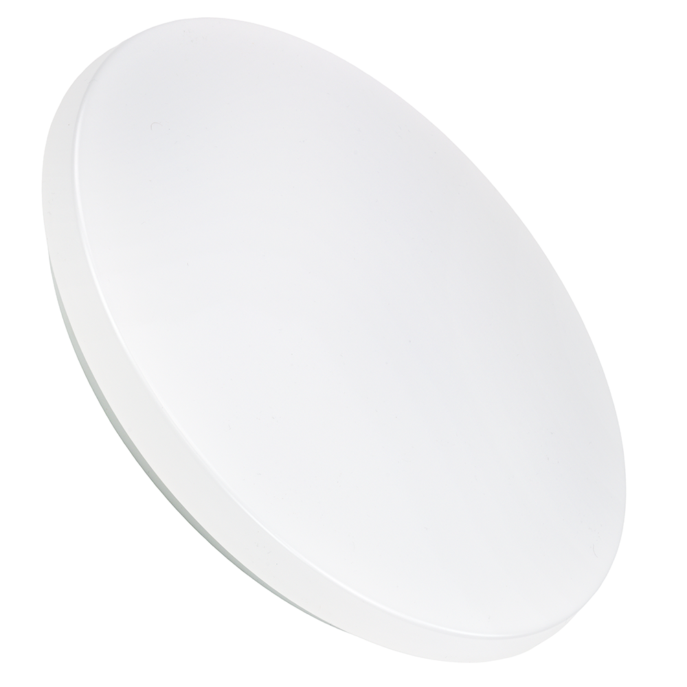 LED Deckenlampe, rund, 12 W, 1200 lm, 3000 K (warmweiß), Ø25 cm, IP44-wassergeschützt, Quick Connector, moderne Leuchte, Badezimmer Lampe