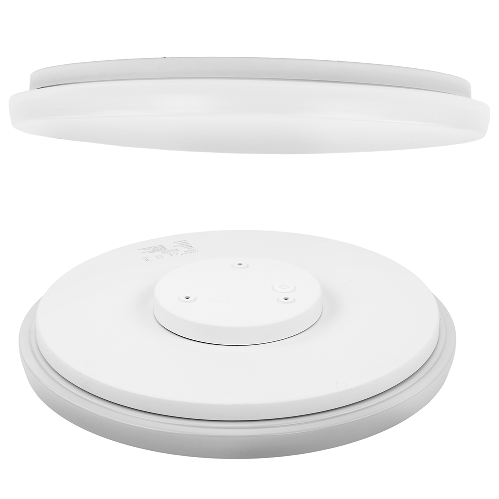 3er-Pack LED Deckenlampe, rund, 24 W, 2500 lm, 4000 K (neutralweiß), Ø35 cm, IP44-wassergeschützt, Quick Connector, moderne Leuchte, Badezimmer Lampe