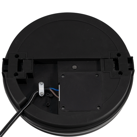 Moderne LED-Deckenlampe, schwarz/weiß, rund, 20 W, 2000 lm, Lichtfarbe einstellbar, Ø20 cm, IP65-wassergeschützt, Schnellverbinder, Innen- und Außenlampe
