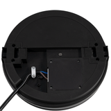 Moderne LED-Deckenlampe, schwarz/weiß, rund, 30 W, 3000 lm, Lichtfarbe einstellbar, Ø30 cm, IP65-wassergeschützt, Schnellverbinder, Innen- und Außenlampe