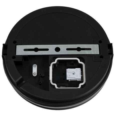 Moderne LED-Deckenlampe, schwarz/weiß, rund, 20 W, 2000 lm, Lichtfarbe einstellbar, Ø20 cm, IP65-wassergeschützt, Schnellverbinder, Innen- und Außenlampe