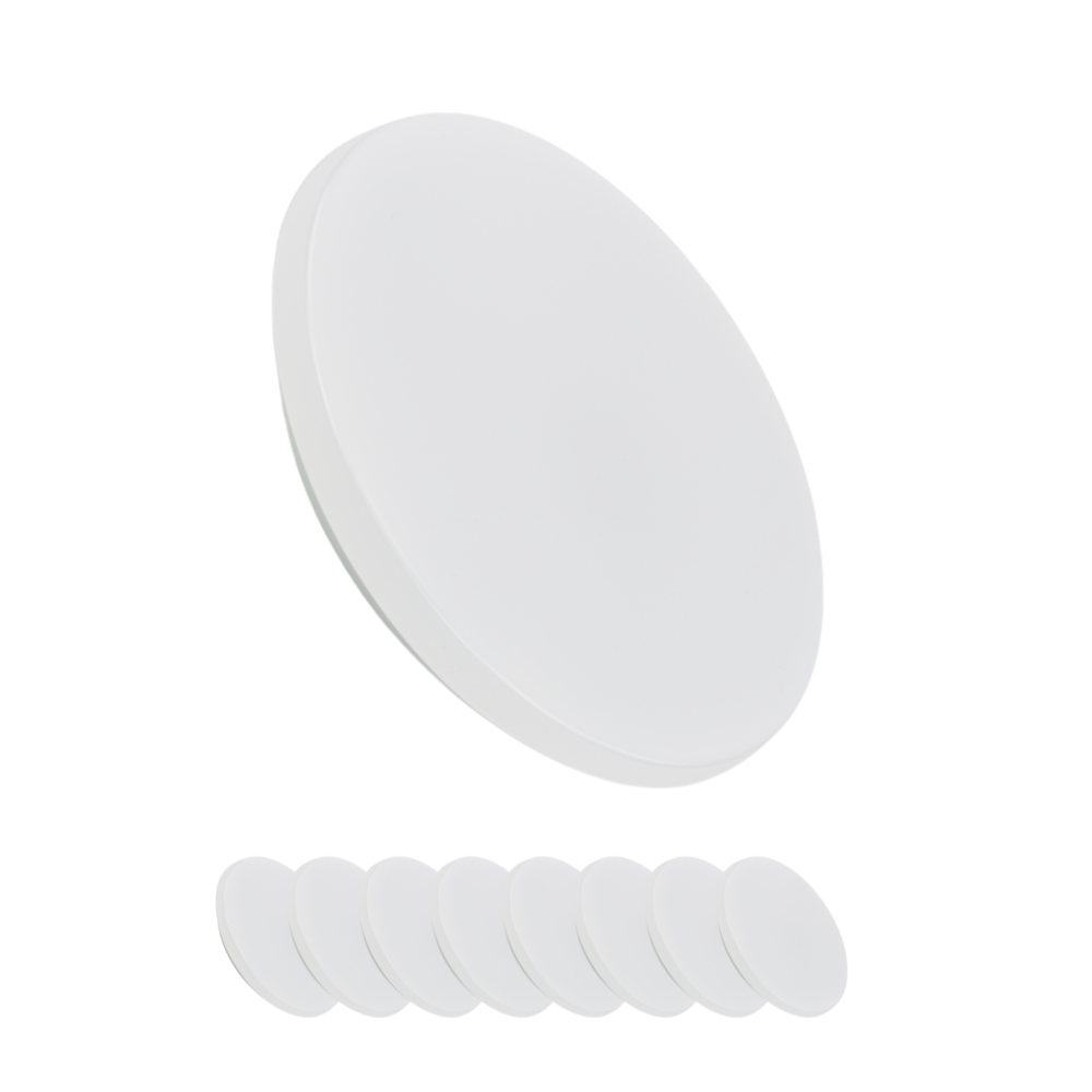 9er-Pack LED Deckenlampe, rund, 24 W, 2500 lm, 4000 K (neutralweiß), Ø35 cm, IP44-wassergeschützt, Quick Connector, moderne Leuchte, Badezimmer Lampe