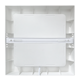 LED Aufbauleuchte in Weiß, 18 W, 230 V, IP44-geschützt, 1800 lm, Lichtfarbe einstellbar, 226x35 mm, Deckenleuchte mit Diffusor, Badezimmerlampe