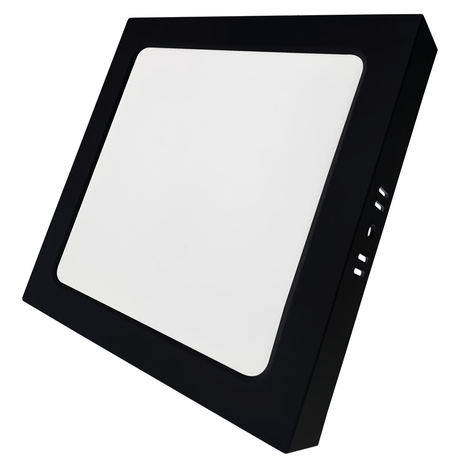 LED Aufbauleuchte in Schwarz, 12 W, 230 V, IP44-geschützt, 1200 lm, Lichtfarbe einstellbar, 173x34 mm, Deckenleuchte mit Diffusor, Badezimmerlampe