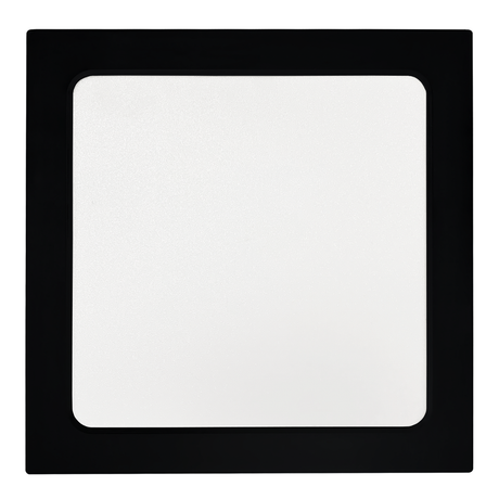 LED Aufbauleuchte in Schwarz, 6 W, 230 V, IP44-geschützt, 600 lm, Lichtfarbe einstellbar, 112x26 mm, Deckenleuchte mit Diffusor, Badezimmerlampe
