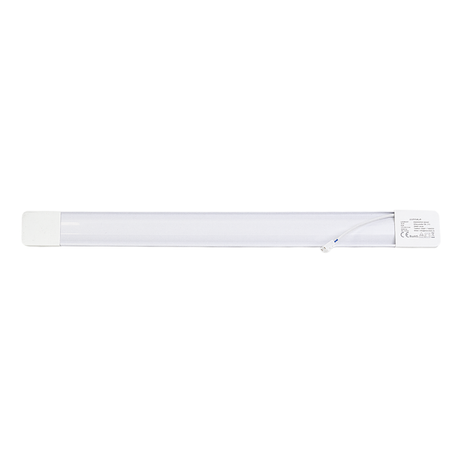 LED Unterbauleuchte, 60 cm, 18 W, 1850 lm, 3000-4000-6500 K, IP20, Lichtfarbe einstellbar, mit Anschlussblock, weiß