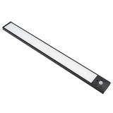 LED Schrankbeleuchtung mit Bewegungsmelder, schwarz, 40 cm, dimmbar, einstellbare Lichtfarbe, USB-aufladbar, einfache Befestigung, Unterbauleuchte
