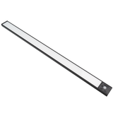 LED Schrankbeleuchtung mit Bewegungsmelder, schwarz, 60 cm, dimmbar, einstellbare Lichtfarbe, USB-aufladbar, einfache Befestigung, Unterbauleuchte