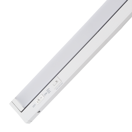 LED-Unterbauleuchte, schwenkbar, mit Schalter, 115 cm, 16 W, 1600 lm, einstellbare Lichtfarbe, dimmbar, erweiterbar, Küchen- und Schrankbeleuchtung