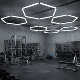 LED Deckenleuchte, HexaForm, 1er Set, 6500 K (Kaltweiß), Hexagon Leuchte, 40 W Garagenlampe, Salon Beleuchtung