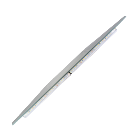 LED Spiegelleuchte, 20 W, 267 lm, 700x500mm, 3CCT, Touchdimmer, Anti-Beschlag, silber