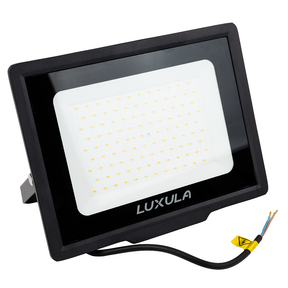 LED-Fluter, 100 W, 4000 K (neutralweiß), 10000 lm, schwarz, IP65.