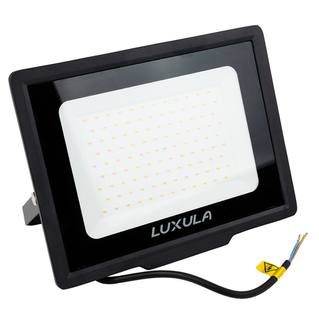 LED-Fluter, 100 W, 4000 K (neutralweiß), 10000 lm, schwarz, IP65.