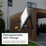 LED-Fluter, 100 W, 3000 K (warmweiß), 10000 lm, schwarz, IP65