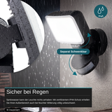 LED-Fluter, 24 W, 1.800 lm, 4.000 K, schwarz, FlexSpot, PowerLight