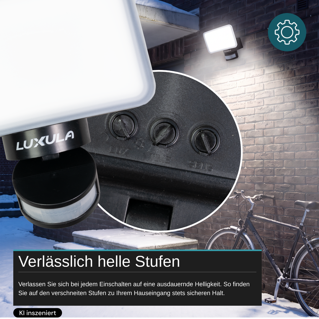 LED-Fluter, 24 W, 1.800 lm, 4.000 K, schwarz, FlexSpot, PowerLight
