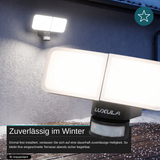 LED-Fluter, 30 W, 2.250 lm, 4.000 K, schwarz, DuoFlex, MaxiBright