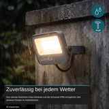 LED CCT Fluter, 30W, 3CCT(3000K-4000K-6500K), 3600 lm, IP66, IK08,  Grau.