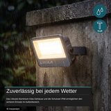 LED CCT Fluter, 100W, 3CCT(3000K-4000K-6500K), 12000 lm, IP66, IK08,  Grau.
