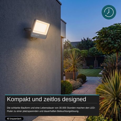 LED CCT Fluter, 150W, 3CCT(3000K-4000K-6500K), 18000 lm, IP66, IK08,  Grau.