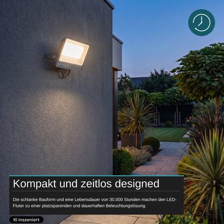 LED CCT Fluter, 200W, 3CCT(3000K-4000K-6500K), 24000 lm, IP66, IK08,  Grau.